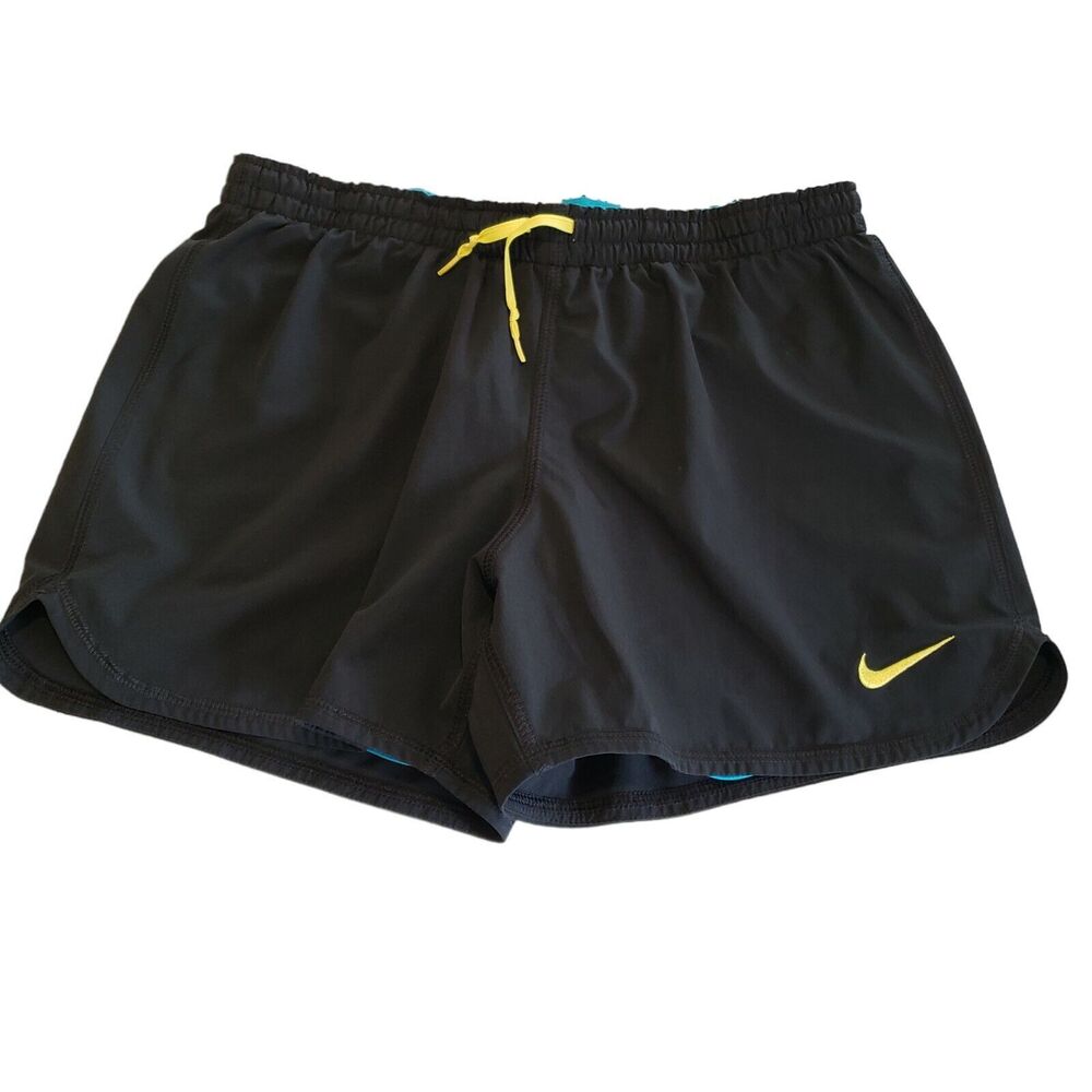 Nike Dri-Fit Womens Small Grey Running Shorts With Embroidered Swoosh No Pocket